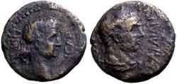 Ancient Coins - Nero AE14 Lydia, Sardes. Herakles