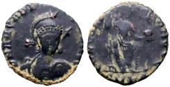 Ancient Coins - Arcadius AE15.5 Follis. Constantinopolis. Cyzicus