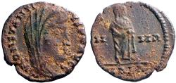 Ancient Coins - Constantine I The Great AE15 Constantine veiled and standing right