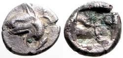 Ancient Coins - Ionia, Phokaia AR10 Hemidrachm or Diobol