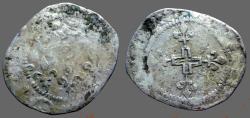 World Coins - France. Henry III AR25 Silver Double Sol, Paris mint.