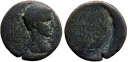Ancient Coins - Augustus & Fabius Maximus as proconsul.  AE15 Phrygia, Hierapolis