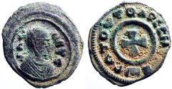 Ancient Coins - Axumite Kingdom. Ezanas AE14.5 Lepton