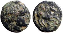 Ancient Coins - Gargara, Troas AE9.5 Apollo / Horse galloping