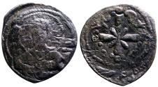 Ancient Coins - Nicephorus III AE24 follis. Bust of Christ facing / Latin Cross, ornamented