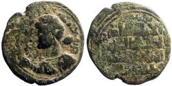 World Coins - Zengids of Sinjar, Qutb al-Din Muhammad AE27 Dirhem