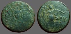 Ancient Coins - Pontos, Amisos AE22, Aegis with Gorgon at center /   Nike 