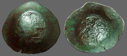 Ancient Coins - Isaac II, Angelus Aspron Trachy Billon Aspron Trachy, Constantinople mint.