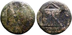Ancient Coins - Marcus Aurelius & Lucius Verus AE20 Cilicia. Anazarbos. Decastyle temple