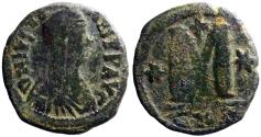 Ancient Coins - Justinian I AE30 Follis. Constantinople
