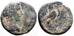 Ancient Coins - Augustus AE18 Phrygia, Amorium. Eagle & Caduceus