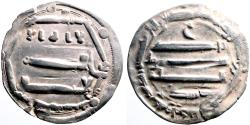 Ancient Coins - Abbasid. North Africa. Al-Abbasiya mint. Al-Rashid AR26 Dirham