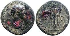 Ancient Coins - Trajan AE27 Dupondius. Felicitas