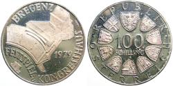 World Coins - Austria 1979. Proof. 100 Schilling AR36