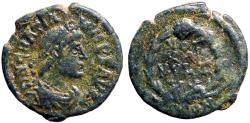 Ancient Coins - Gratian, AE13.5 Follis. Arelate.  Vows in wreath