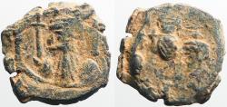 Ancient Coins - Constans II, Constantine IV, Heraclius & Tiberius AE20 Follis. Constantinople
