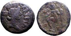 Ancient Coins - Spain, Carteia AE21 Semis. Tyche / Neptune