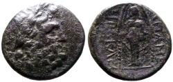 Ancient Coins - Phrygia, Apameia AE20 Zeus / Cult statue of Artemis Anaïtis