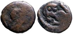 Ancient Coins - Leo I AE10 nummus / Lion. Constantinople.