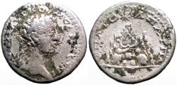 Ancient Coins - Commodus AR18 Cappadocia, Caesarea.  Mount Argaeus