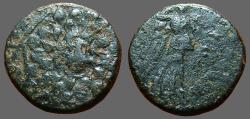 Ancient Coins - Pontos, Amisos AE22, Aegis with facing head of Gorgon at center /   Nike flying right, 