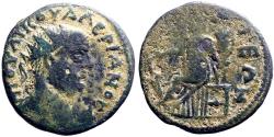 Ancient Coins - Valerian I AE23 Juliopolis, Bithynia. Tyche seated