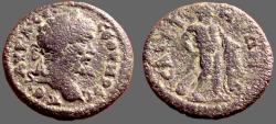 Ancient Coins - Septimius Severus AE19 Saitta, Lydia.  Herakles