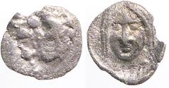 Ancient Coins - Satraps of Caria, Hekatomnos AR7 Tetartemorion. Mylasa