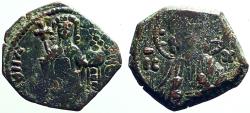 Ancient Coins - Manuel I Comnenus AE15 Half Tetarteron. Thessalonica