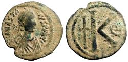 Ancient Coins - Anastasius I AE30 Half Follis.  Constantinople Mint