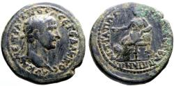 Ancient Coins - Trajan AE23 Phrygia, Appia. Cybele