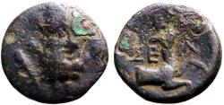 Ancient Coins - Selge, Pisidia AE13 Herakles facing / Stag