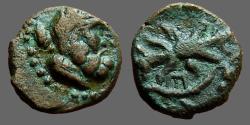 Ancient Coins - Pisidia, Selge AE13 Herakles / Thunderbolt & bow