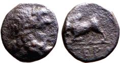 Ancient Coins - Pisidia, Termessos AE12 Zeus / humped Bull
