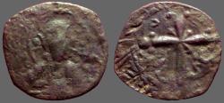 Ancient Coins - Nicephorus III AE24 follis, Bust of Christ facing / Latin Cross, ornamented