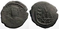 Ancient Coins - Maurice Tiberius AE30 Follis. Nikomedia