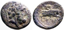 Ancient Coins - Phoenicia, Arados AE15 Zeus / Galley Prow