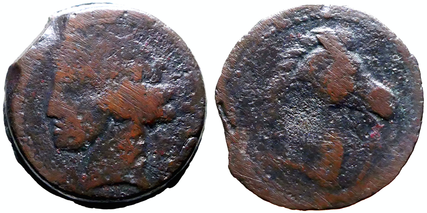 Zeugitania, Carthage AE27 Tanit / Horse head | Greek Coins