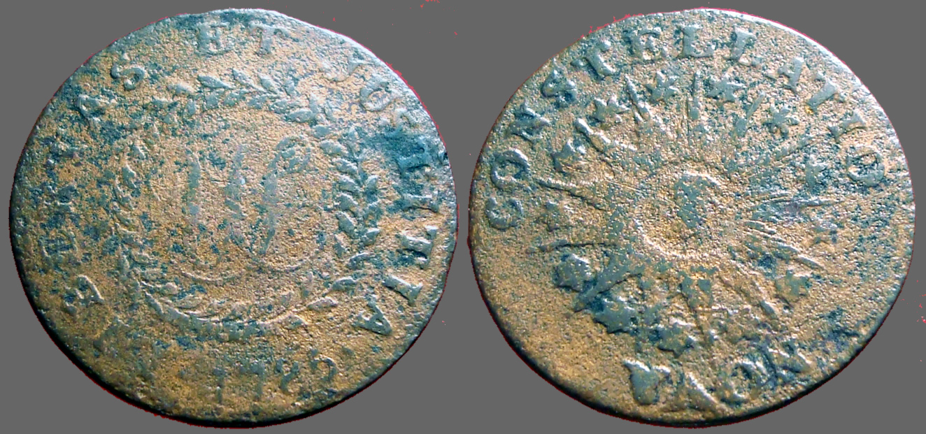 1785 US Pre-Federal Nova Constellatio AE27 Token | Half Cents