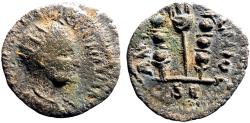 Ancient Coins - Valerian I AE21 Antiochia, Pisidia.  Vexillum
