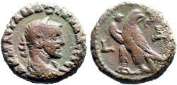 Ancient Coins - Maximianus AE17 bi Tetradrachm. Eagle. Alexandria, Egypt