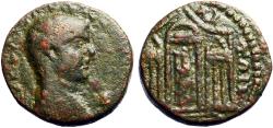 Ancient Coins - Severus Alexander AE22  Tripolis, Phœnicia. Temple of Zeus