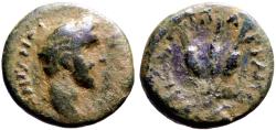 Ancient Coins - Antoninus Pius AE17 Cappadocia, Caesarea.  3 bound grain ear
