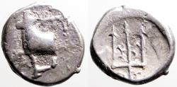 Ancient Coins - Thrace, Byzantion AR11 Hemidrachm