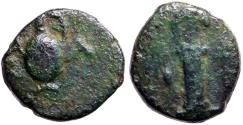 Ancient Coins - Thrace, Sestos AE10 Herm / Amphora