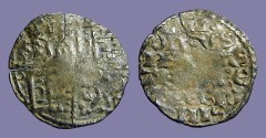 World Coins - Spain, Alfonso X billon denaro 1252-1254