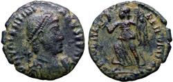 Ancient Coins - Valentinian I AE17 Victory advancing. Antioch