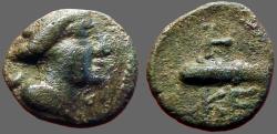 Ancient Coins - Keraeitai, Pisidia AE12 Artemis / Club