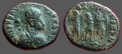 Ancient Coins - Honorius AE3 (13mm) rx: of Honorius, Theodosius I Arcadius, Antioch. 