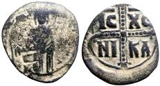 Ancient Coins - Anonymous Class C AE28 Follis. Attributed to Michael IV